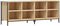 vidaXL - Schoenenkast - 131x35x50 - cm - bewerkt - hout - sonoma - eikenkleurig