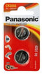 Panasonic CR2032 - Lithium batterij 3V 225mAh - (2 stuks)