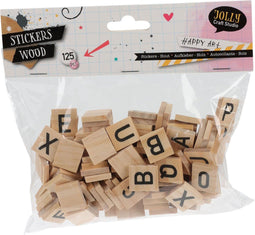 Houten Letters, 125st.
