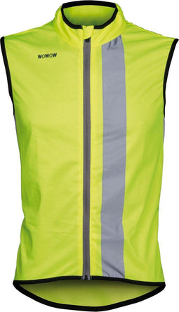 Wowow Maverick Fietsshirt - Maat L - Unisex - geel/zwart/zilver