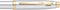 Sheaffer balpen - 100 E9340 - Bright chrome gold tone - SF-E2934051