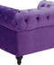 Fauteuil CHESTERFIELD Fluweel Paars