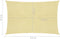 vidaXL - Zonnezeil - 160 - g/m² - 3,5x4,5 - m - HDPE - beige