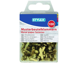 Stylex 100 stuks splitpennen 18mm koper/brons 7mm kop