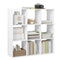 Woltu Boekenkast SK047ws met 9 Vakken - Kubusplank - Staande Opbergkast - Wit - 94 x 93 x 29,5 cm