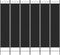 vidaXL - Kamerscherm - met - 6 - panelen - 240x220 - cm - stof - zwart