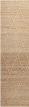 YUVACIK - Laagpolig vloerkleed - Beige - 80 x 300 cm - Jute