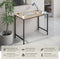 tectake® Jenkins - Bureau - Industrieel design - Houten bureaublad - Zwart metalen frame - Afmetingen (LxBxH) 80 x 50 x 75,5 cm - Lichtbruin