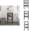 vidaXL Wastafelframe - 40x38x83 cm - gepoedercoat ijzer - zwart