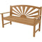 Teak Bank Sunburst 156cm - Buitenbank - Natuurlijk hout