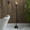 Riviera Maison RM Xavi Candle Holder Statue - Aluminium - Black - 19.0x19.0x110.0 cm