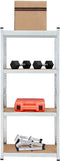 Monzana 2x Stellingkast - 160x90x40cm - Belastbaar tot 700kg - Zilver (2 stuks)