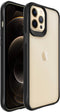 iMoshion Hoesje Geschikt voor iPhone 12 Pro Max Hoesje - iMoshion Rugged Hybrid Case - Zwart / Transparant