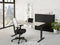 Ergonomisch design t-poot bureau Teez breed 80CM diep 60CM bladkleur Speciale Kleur framekleur Zwart (RAL9005)