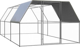 vidaXL - Kippenhok - 3x6x2 - m - gegalvaniseerd - staal