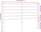 vidaXL - Hoofdbord - metaal - wit - 150 - cm