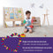 WonderMind Kinderboekenkast - Gecertificeerd 100% Massief Hout - B90 x H95 x D35 cm - Montessori - Kinderkamerkast
