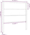 vidaXL - Hoofdbord - 81x4x100 - cm - massief - grenenhout - honingbruin