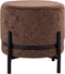 SVJ Kruk Rond - 35 x 35 x 37 cm - Microvezel - Bruin