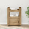 vidaXL - Keuken - Trolley - Artisan - Eiken - 60x45x80 - cm - Bewerkt - Hout