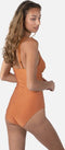 Barts Isla Shaping One Piece - Dames Badpak - V-hals verstelbare schouderbandjes - Rust