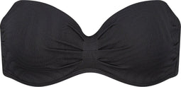 Beachlife Black Swirl - Dames Bikinitopje - Voorgevormde cups Beugel Afneembare Schouderbanden - Zwart