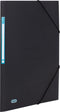 Elastomap Elba Urban A4 3 kleppen PP zwart