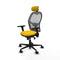 Piqueras y Crespo 3D036N2 - Bureaustoel - Verstelbare hoofdsteun en hoogte - Geel