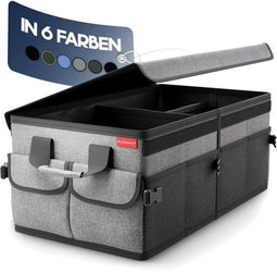 HELDENWERK Premium - Kofferbak organizer - Opvouwbaar antislip ontwerp - Zwart