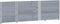 vidaXL - Plantenbak - 150x50 - cm - massief - grenenhout - grijs