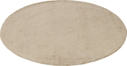 J-Line tapijt Rond Handgemaakt - viscose - beige