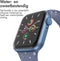 imoshion Siliconen⁺ bandje - Geschikt voor Apple Watch 1, 2, 3, 4, 5, 6, 7, 8, 9, 10, SE, Ultra (2) - 44/45/46/49 mm - Blauw - M/L