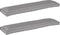 vidaXL - Ligbedkussens - voor - Bank - 2 - st - Grijs - 150x40x8 - cm - Oxford - Stof