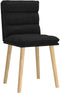 vidaXL - Eetkamerstoelen - 2 - st - stof - zwart