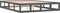 vidaXL - Bedframe - massief - hout - grijs - 150x200 - cm
