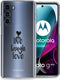 iMoshion Hoesje Geschikt voor Motorola Moto G200 Hoesje Siliconen - iMoshion Design hoesje - Transparant / Live Laugh Love