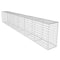 vidaXL - Schanskorfmuur - met - deksel - 600x50x100 - cm - gegalvaniseerd - staal