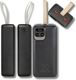 Rivacase - Powerbank 20W - Powerbank 30000 mAh - 20W Snellader - Universeel