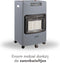 Qlima GH 959 RF - Gaskachel - 3 verwarmingsstanden - Grijs