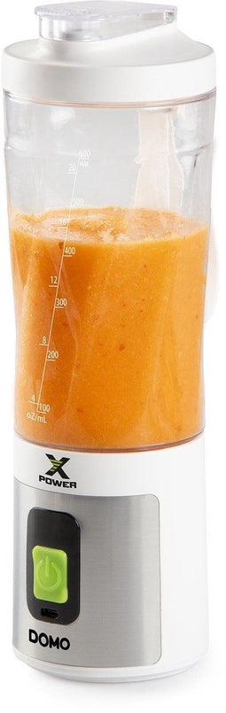 Domo XPOWER MIXER ZUM MITNEHMEN - Standmixer 120 W - Blender met drinkfles en LED display - 600 ml inhoud (1 stuk)