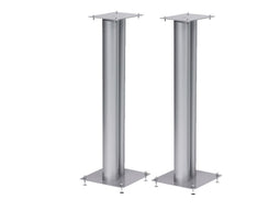 NorStone Stylum 3 - Luidsprekerstandaards 80 cm - Verstelbare spikes - Zilver