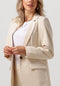 Object Objsigrid L/s Blazer - Klassieke blazer - Omkeerbare hals - Zand - Maat 40