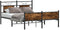 vidaXL - Bedframe - zonder - matras - hout - gerookt - eikenkleurig - 140x200 - cm