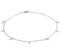 Glams Enkelbandje - Sterren 1,4 mm 24 + 2 cm - Zilver