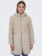 ONLY ONLTINKA TEDDY QUILT HOOD COAT - Dames Jas - Maat L - Teddy stof