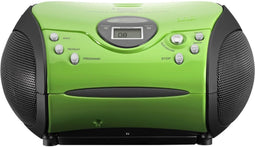 Lenco SCD-24 - Draagbare FM Radio/CD-speler - Programmeerbaar geheugen - Groen