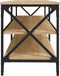 vidaXL - Tv-meubel - 140x40x50 - cm - bewerkt - hout - sonoma - eikenkleurig