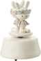 J-Line decoratie Muziekdoos Konijnen - polyresin - mix - paasdecoratie