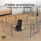 Infinity Goods Hondenren - Puppyren - 8 Panelen - 60 x 80 CM - 480 CM Omtrek - Opvouwbaar - Met Deur