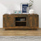 vidaXL - Tv-meubel - 102x35x45 - cm - bewerkt - hout - gerookt - eikenkleurig
